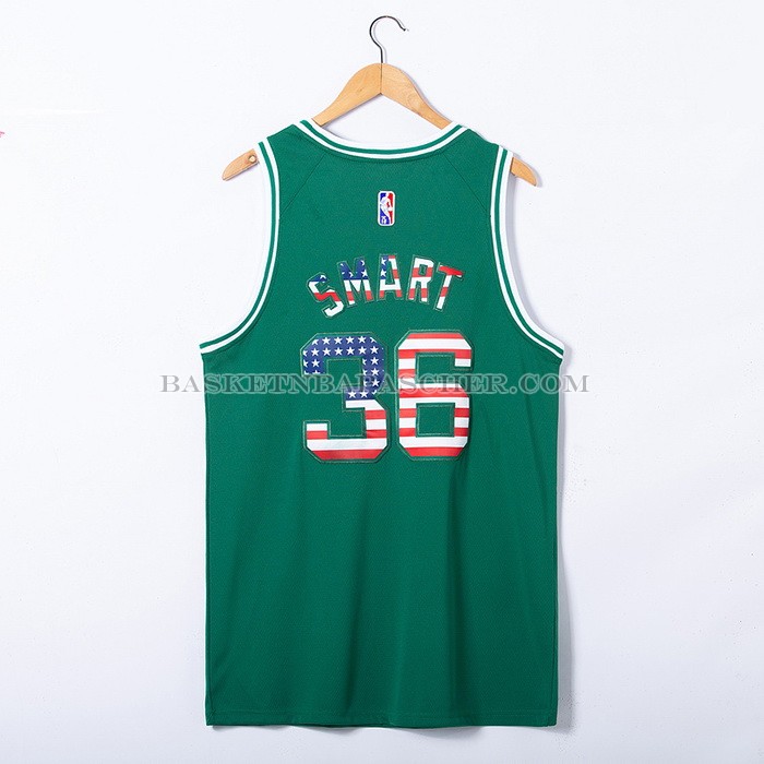 Maillot Boston Celtics Marcus Smart NO 36 75th Bandera Edition Vert